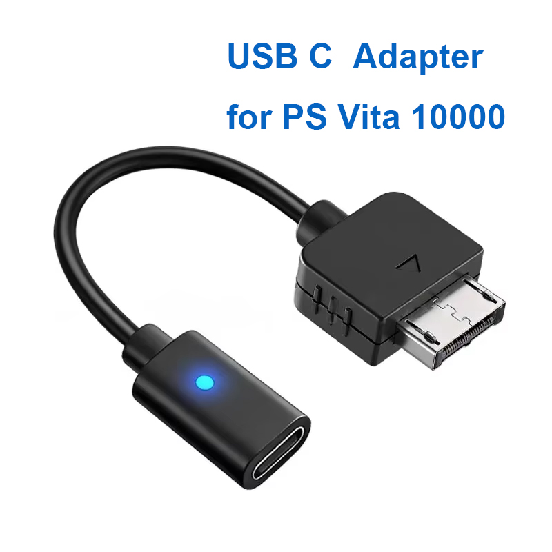 Gaming Console Sony - Adaptor Pengisian Daya USB-C Hitam 10CM
