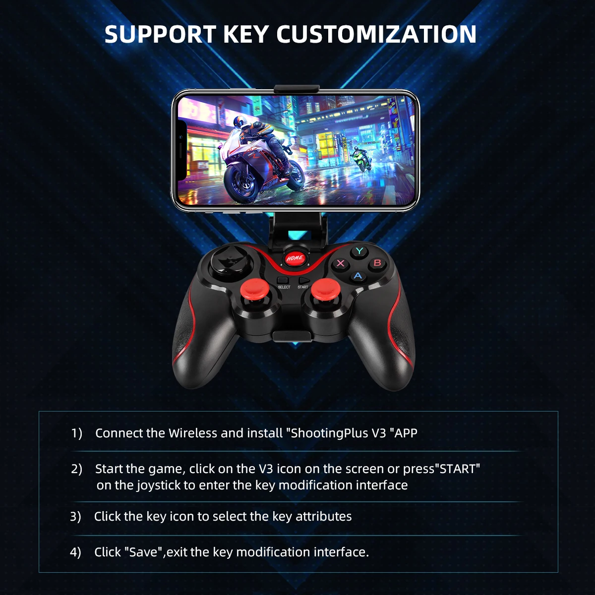 Gamepad Bluetooth nirkabel, Ga - Gaming Console For Smart Tv ulasan dan harga