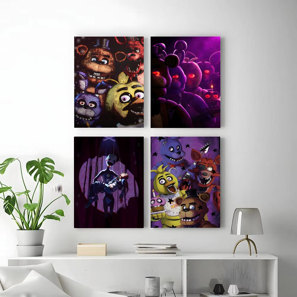 Poster F-FNAF Game Horor Anima - Gaming Console Wallpaper ulasan dan harga