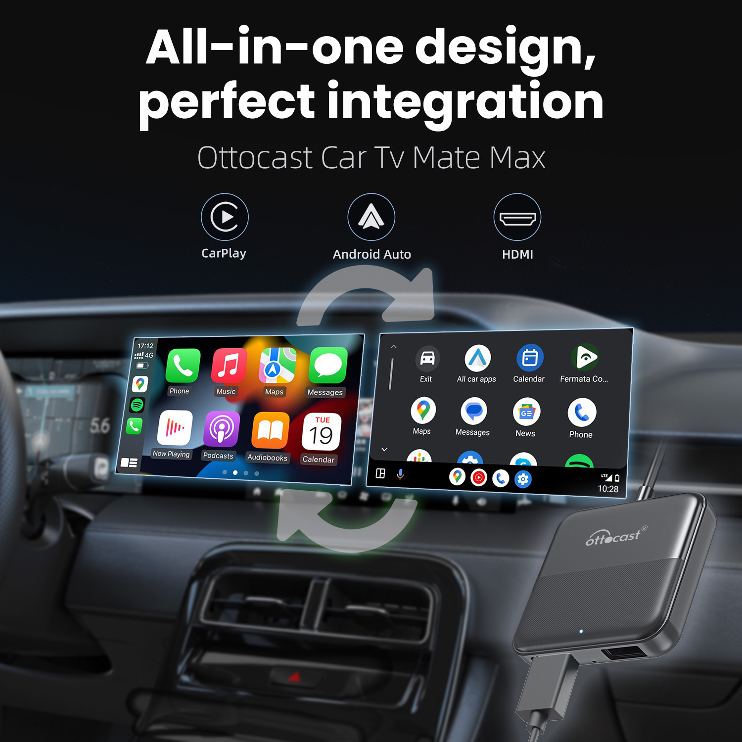 Ottocast Express Car Tv Mate W - Gaming Console In Car ulasan dan harga