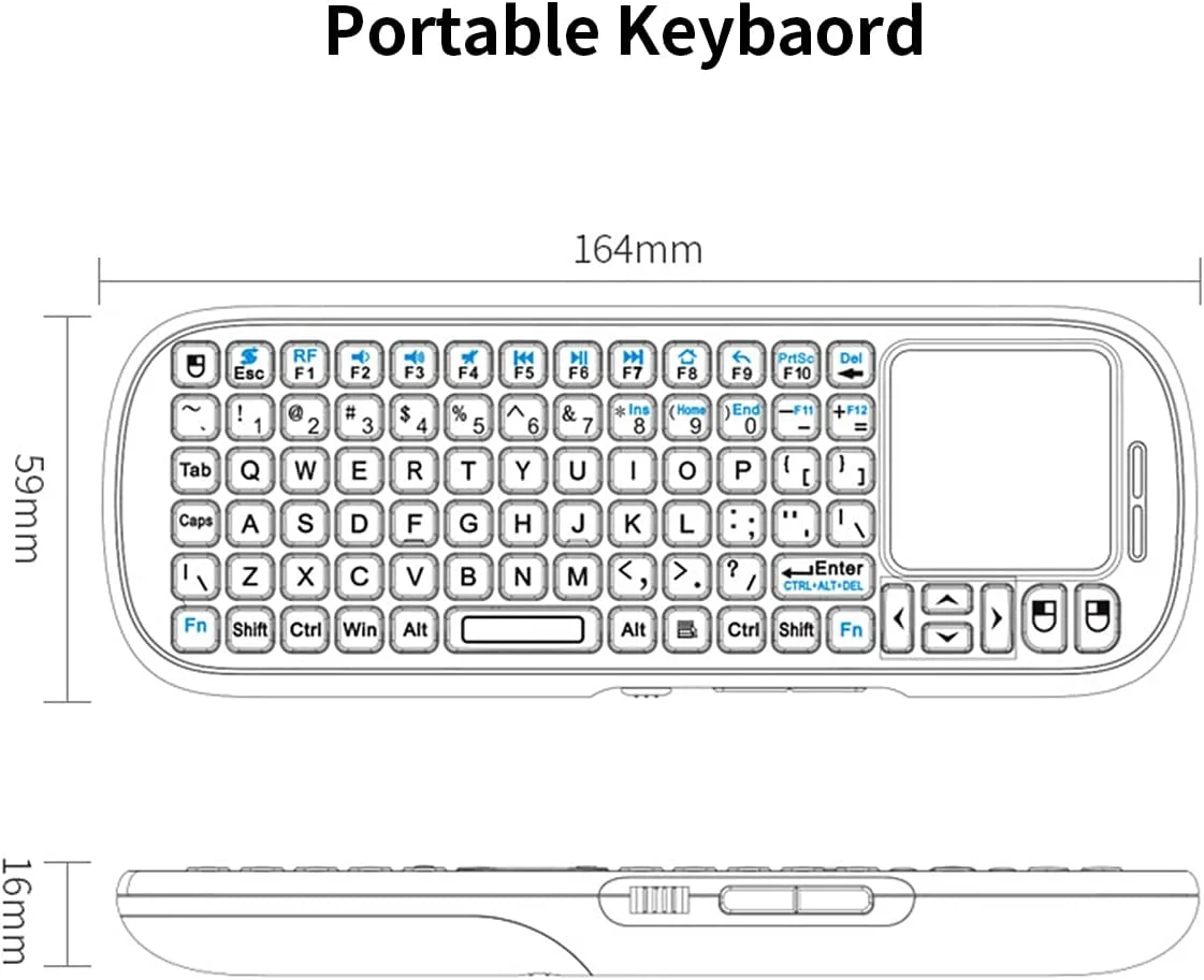 IPazzPort 2.4G Keyboard Nirkab - Gaming Console For Smart Tv ulasan dan harga