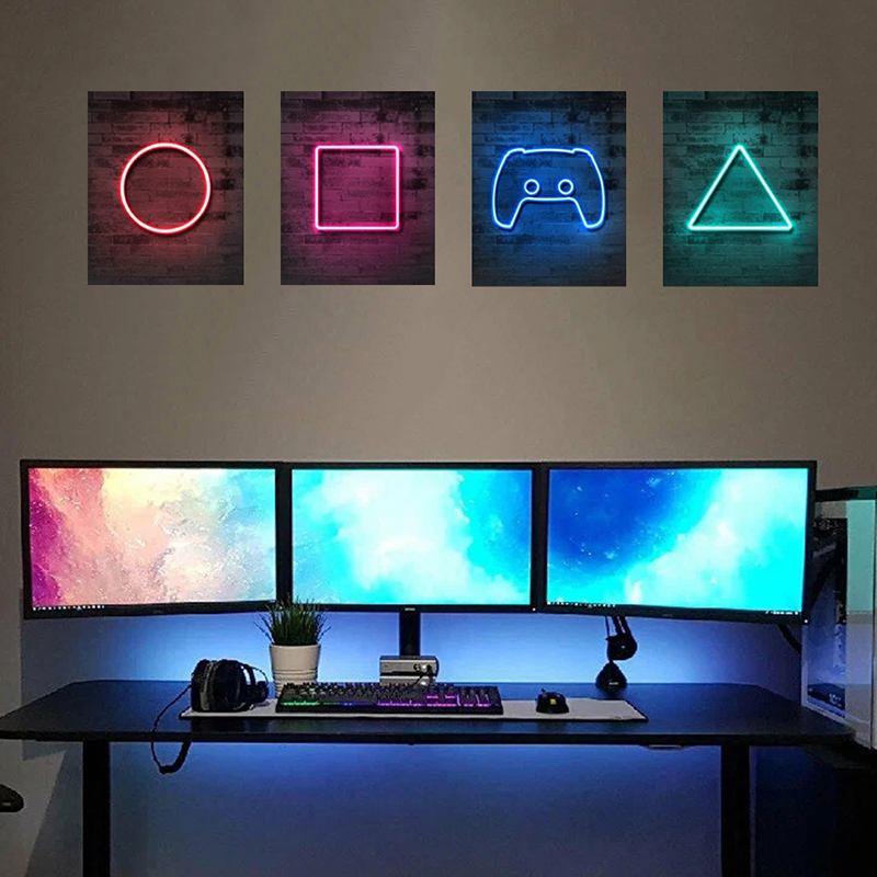 Stiker dinding dekorasi dindin - Gaming Console Wallpaper ulasan dan harga