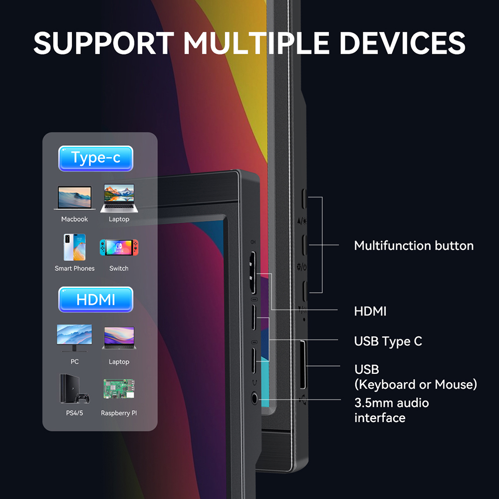 Monitor Portabel Layar Sentuh  - Gaming Console For Smart Tv ulasan dan harga