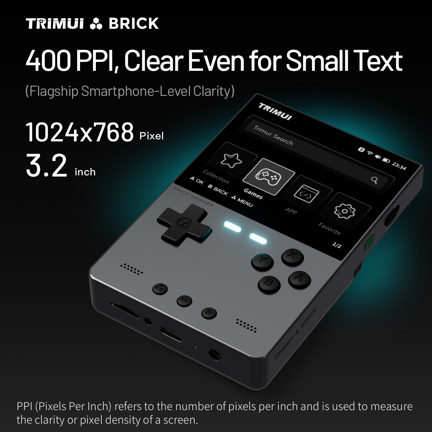 TRIMUI BRICK HAMMER Konsol Gam - Gaming Console For Phone ulasan dan harga